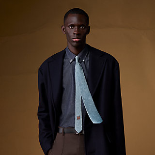 Mors Vibrants tie - Brown | Hermès Greece